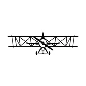 Wallity Zidna dekoracija Airplane, 70x23cm