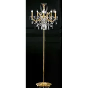 Casa Padrino luxury baroque crystal floor lamp gold A� 55 x H. 185 cm - Magnificent baroque style floor lamp with Swarovski crystal glass - Hotel Furniture - Luxury Quality - Made in Italy