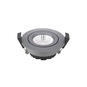 Sigor LED stropni reflektor Diled, O 8,5 cm, 6 W, 3.000 K, antracit - Dnevna soba/jedilnica - Sodobni - Aluminij