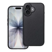 OEM Ohišje za iPhone 17 Carbon Elite Mag Cover, združljivo z MagSafe, črno
