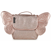 CARAMEL & CIE  Šolska torba BUTTERFLY BAG GLITTERS  Rožnata