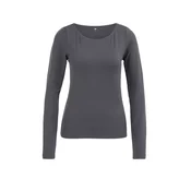 WE Fashion Majica temno siva
