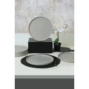 Hermia Set servisnih tanjira, 6 komada, Sivi