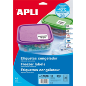 APLI APLI Nalepke za zamrzovalnik 63\,5 x 33\,9 mm\, 24/stran\, 10 listov, (20370915)