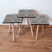 Hanah Home Set klub stocica 3Shp300, 3 komada, Šarena