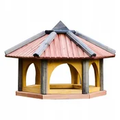 Velika lesena vrtna krmilnica za ptice K50 Tik 50x46x35 cm