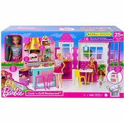 Set Barbie restoran sa dodacima Cook n Grill Mattel 055333
