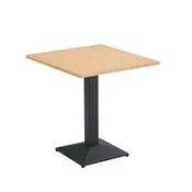 KONDELA Jedilna bistro miza Rinaldo Tip 1 70x70 cm - hrast / črna