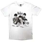 The Beatles Mop Tops & Signatures White L Majica
