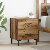 Nocni ormar s ladicama 2 pcs Staro drvo 40 x 35 x 47,5 cm