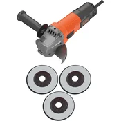 BLACK+DECKER Kutna brusilica 750W 115 mm 3x disk BEG110A3