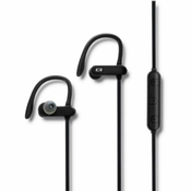 Qoltec brezžične športne slušalke | priklop | bt4.2 | mikrofon | super bass | črne