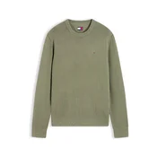 Tommy Jeans Pulover ESS oliva
