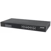 Intellinet switch neupravljivi, GE, 16-portni PoE+