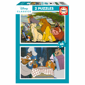 Set 2 Puzzle Disney Lion King and Lady and the Tramp 48 Dijelovi