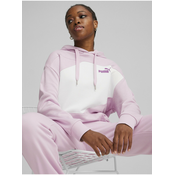 Puma Power Hoodie TR - Womens White and Pink Hoodie