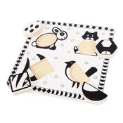Bigjigs Toys Lesena sestavljanka črno-bele oblike 2