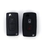 CAR 888 ACCESSORIES Silikonska navlaka za kljuceve Peugeot crna