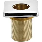 Kopalniška vtičnica, kvadratna, krom - Chrome - Sapho - 24 - Medeninasti - 14