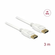 Delock kabel DisplayPort 3m 4K 60Hz bel 84878