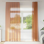 Voile zavjese s petljama 2 kom terakota 140x245 cm