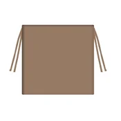Bertoni Blazina za vrtni stol TIP 40x40 CAPPUCCINO, vodoodporna, snemljiva prevleka