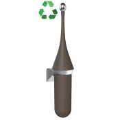 ECOLORED stenska WC ščetka, ABS, rjava - Rjava - 92x480x113 mm - MARPLAST - ECOLORED - 24 - Plastika - Lepilo - Drugo - Ščetka za stranišče - Krožni - 92 - 480 - 113 - 14