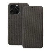 OEM FOLIO Side Magnet etui za iPhone 16 Pro Max, rjava