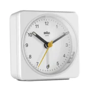 Braun BC03W Klassischer analoger Wecker, weiß