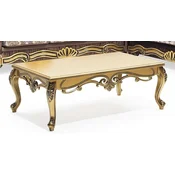 Casa Padrino luxury baroque coffee table gold - Rectangular solid wood living room table in baroque style - Baroque furniture - Luxury furniture in baroque style - Baroque furnishings