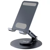 Genius G-Stand M100 aluminijasto namizno stojalo za pametne telefone in tablice, črno 31250022400
