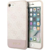 Guess iPhone 7 / 8 / SE 2020 / 2022 pink hard case 4G Stripe Collection (GUHCI8G4GLPI)