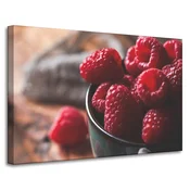 shumee Platno s tiskom Rdeča malinova kuhinja 90x60 cm