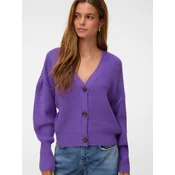 VERO MODA Pletena jopa VMLEA temno liila