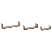 FIVE Zidne police 3 kom FIXY 22x10x7, 32x10x8,5, 42x10x10cm