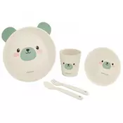 KikkaBoo set posuđa od bambusa bear mint ( KKB90071 )