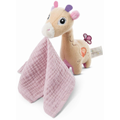 NICI Mekana igračka 3D Žirafa Sasuma sa maramicom od muslina, 16 cm