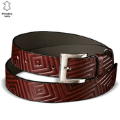 Princ Leather Muški kaiš 203, Kožni, Braon