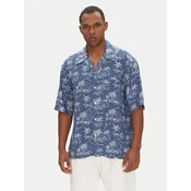 Gant Srajca Island Print 3250071 Modra Relaxed Fit