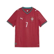 PUMA Portugal 2026 Home Player Jersey Youth, Shop, Club Red/Green Lagoon, 5-6Y