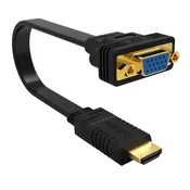 EWENT Pretvorniški kabel Ewent Ew9869 HDMI-M v VGA-F 20 cm črn, (21407282)