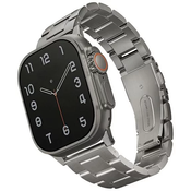 UNIQ Osta band Apple Watch 42/44/45/ 49mm Series 1/2/3/4/5/6/7/8/SE/SE2/Ultra Stainless Steel /titanium silver (UNIQ-49MM-OSTASIL)