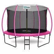 INLEA ULTIMATE Jump Trampolin 366 cm z notranjo zaščitno mrežo – roza
