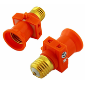 Vtičnica za E27 žarnico s stikalom in 2x 220V adapter do 4A