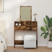Toaletni stol Dimljeni hrast 79 x 41 x 140 cm Konstruirano drvo