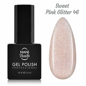 NANI gel lak 6 ml – Sweet Pink Glitter