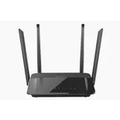 D-Link DIR-842 Wireless AC1200 Dual Band Gigabit Router with external antenna (DIR-842)