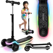 Ricokids Ricokids Leddi trikolesni LED balansirni skuter za otroke - črn