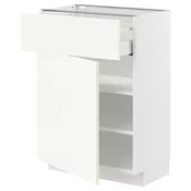 METOD / MAXIMERA Podni element s fiokom/vratima, bela/Vallstena bela, 60x37 cm