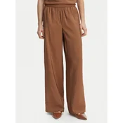 Marella Hlače iz tkanine Eremi 2613131154 Rjava Regular Fit